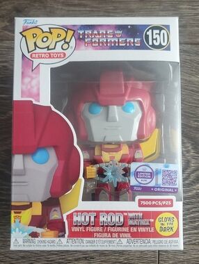 Funko Pop! Retro Toys Transformers Hot Rod with MATRIX GITD #150